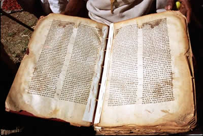 Manuscript at Tana Kirkos, Lake Tana